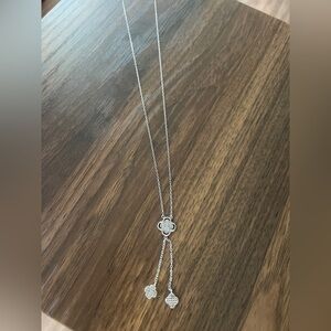 Sterling silver clover necklace